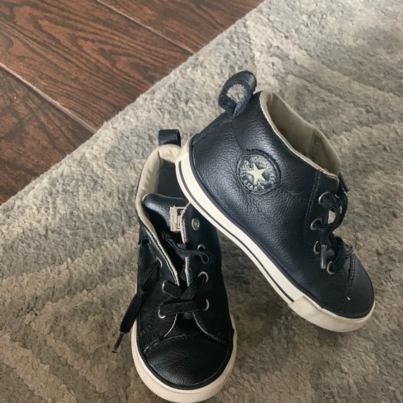 toddler converse black high tops